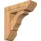 Ekena Millwork Balboa Slat Smooth Bracket w/ Offset Brace, Western Red Cedar, 7 1/2"W x 24"D x 24"H BKT0806X24X24BOA06SWR - alternate 1